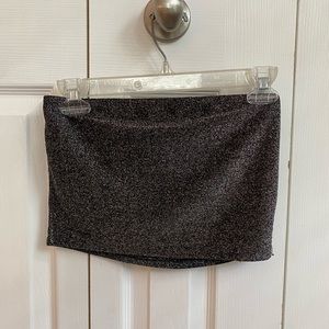 LA Hearts Sparkly Crop Top